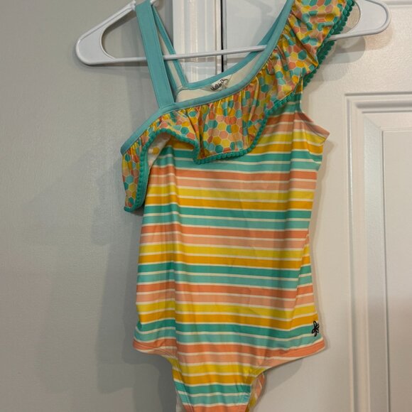 Matilda Jane Swimsuit for girls! Perfect Summer Colors NWOT Lollipop Stripes - Picture 2 of 5